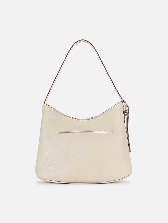 Lisette Leather Shoulder Bag - Off-White