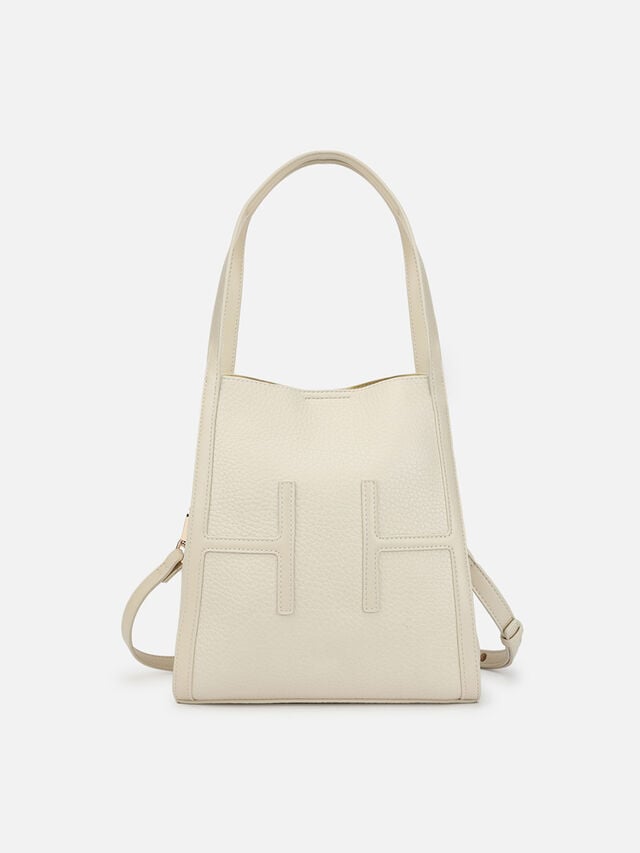 Initials Tall Shoulder Bag - Off-White