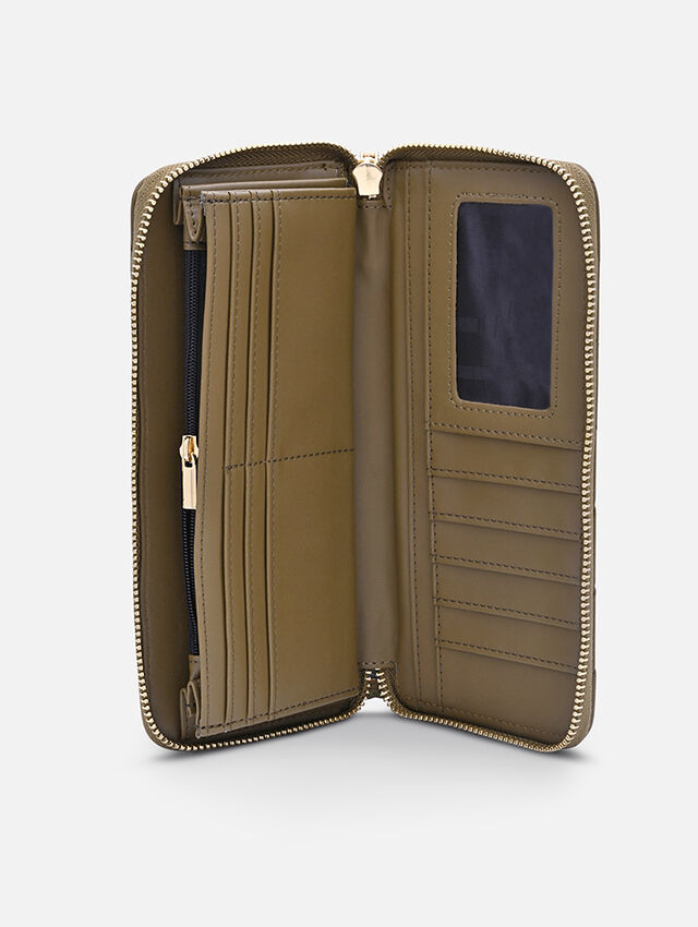 Quilted Olive Wallet