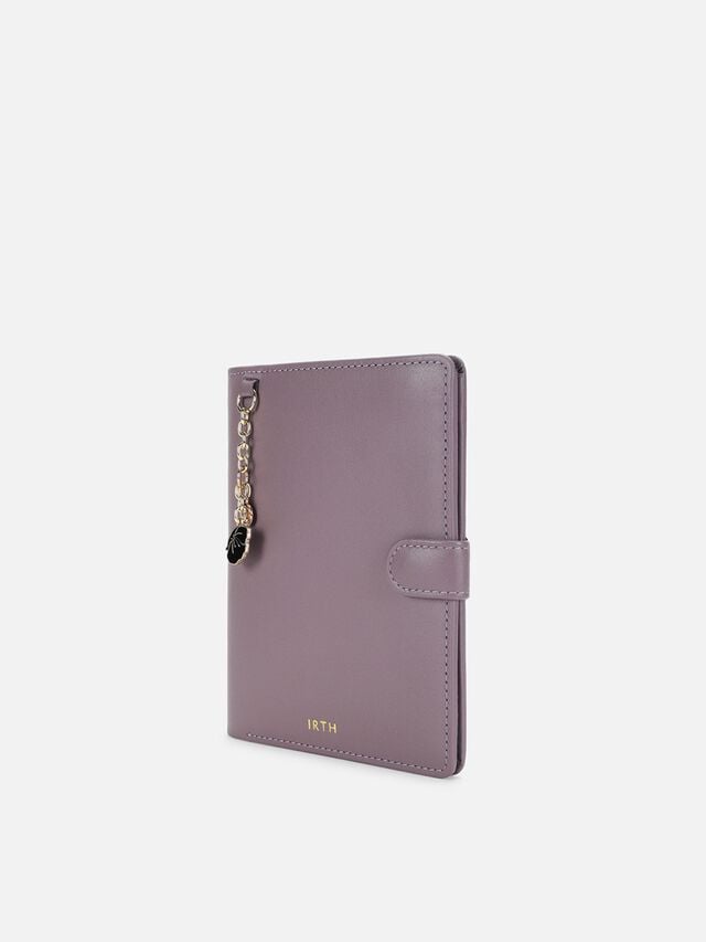 Atlas Leather Passport Holder - Grape