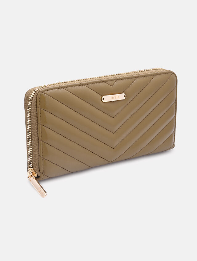 Quilted Olive Wallet