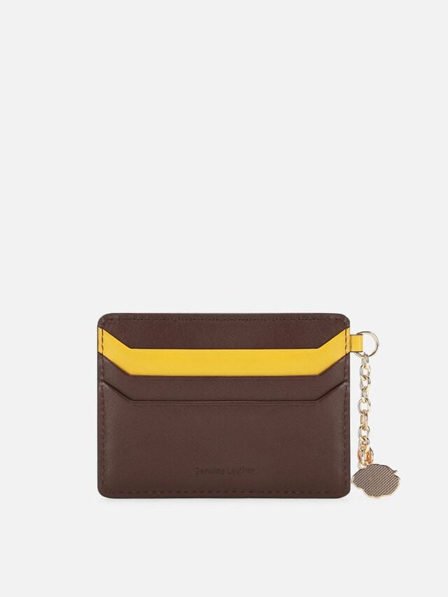 Tuck Leather Card Holder - Hot Chocolate