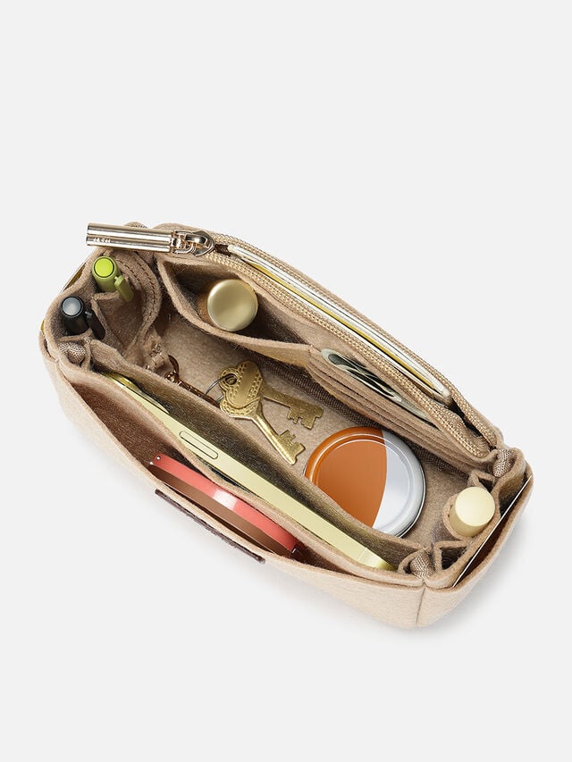 Small Bag Organiser - Beige