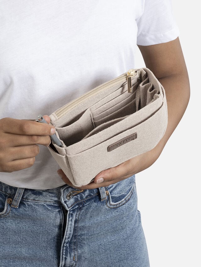 Small Bag Organiser - Beige