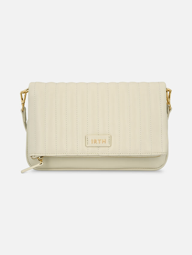 Nora White Clutch