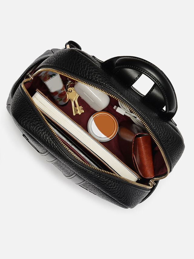 Initials Backpack - Black