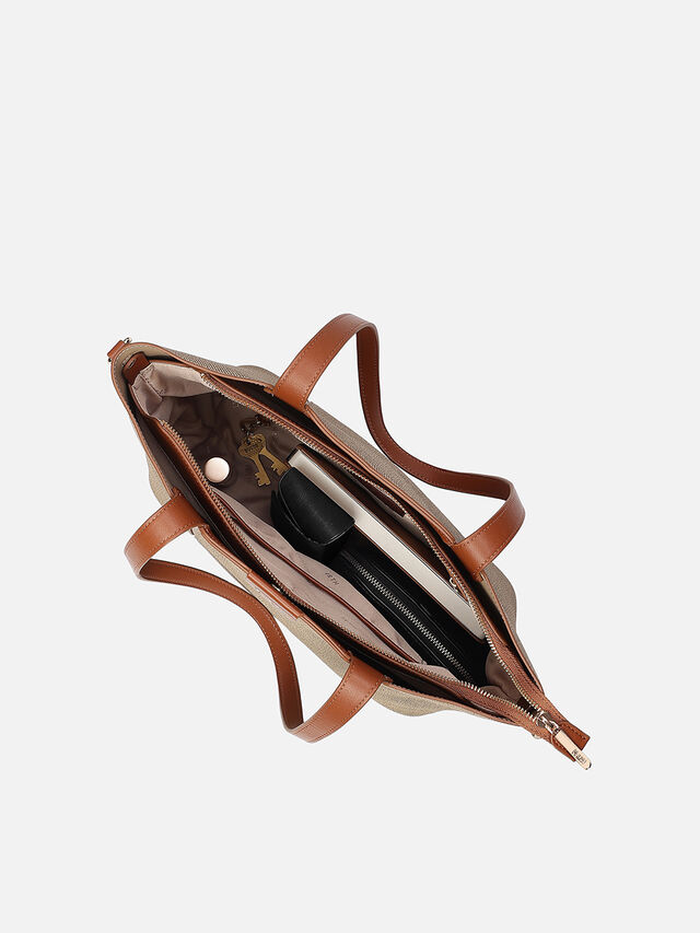 Aspen Twines Tote - Tan