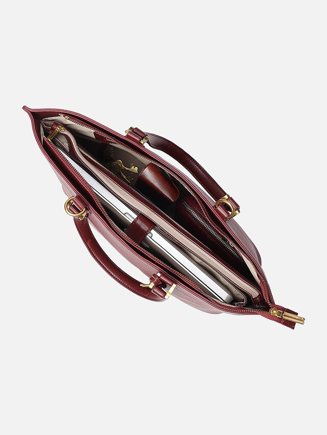 Jackie Work Bag - Dark Cherry