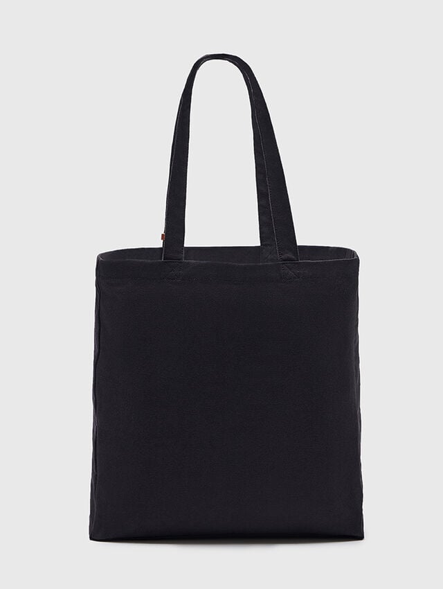 All Black Canvas Shopper