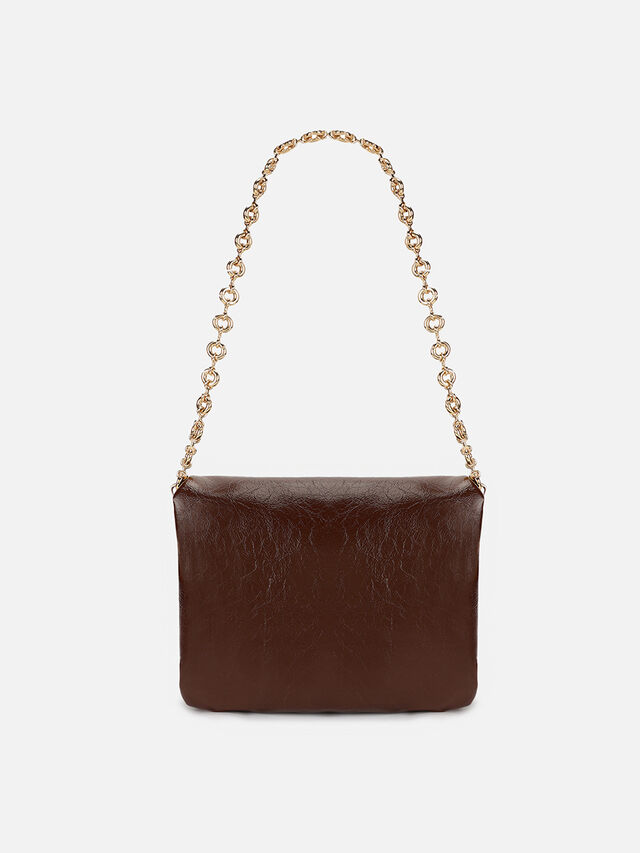 Veronica Clutch Medium - Brown