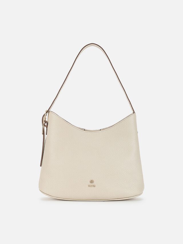Lisette Leather Shoulder Bag - Off-White