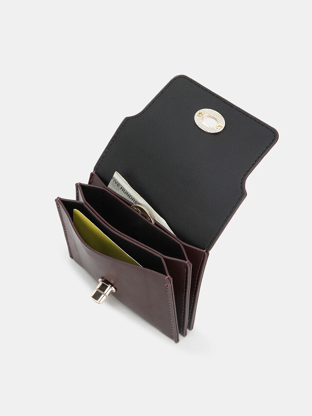 Callie Card Holder - Dark Cherry