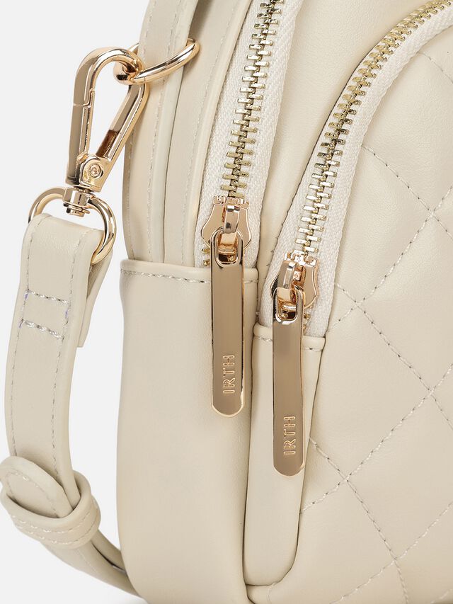 Brie Quilted Sling - Off-White