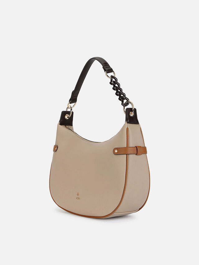 Clara Medium Shoulder Bag - Beige