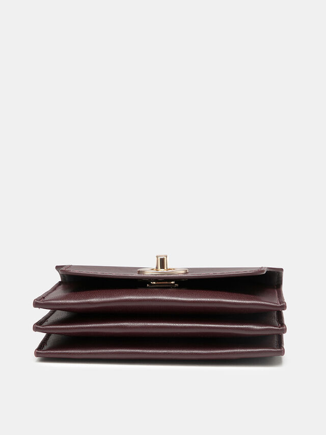 Callie Card Holder - Dark Cherry