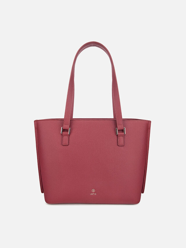 Jackie Tote - Dark Cherry