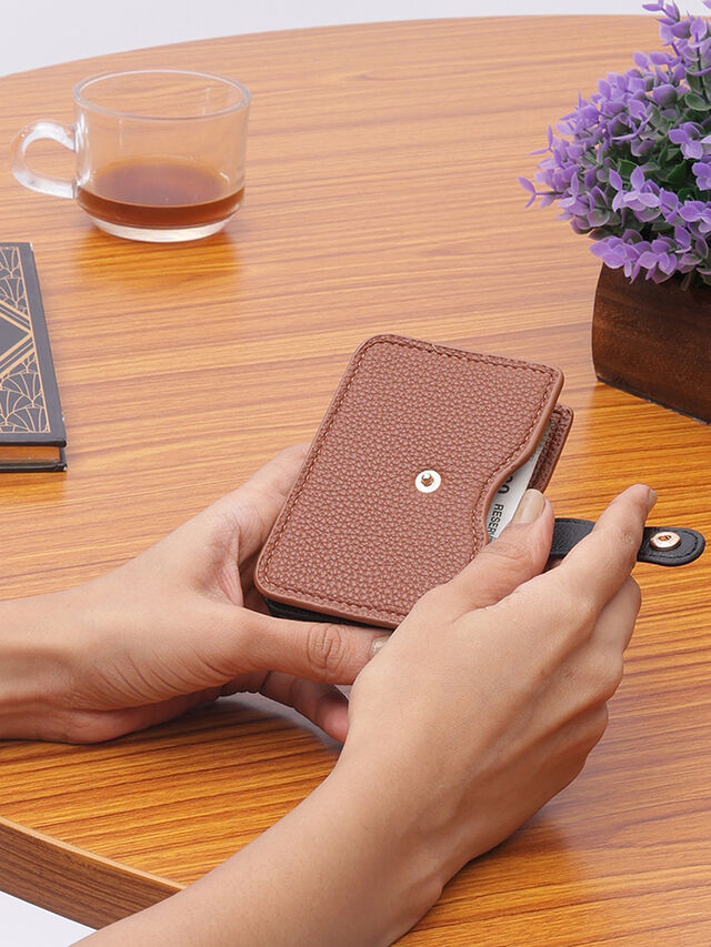 Jolie Card Holder - Tan