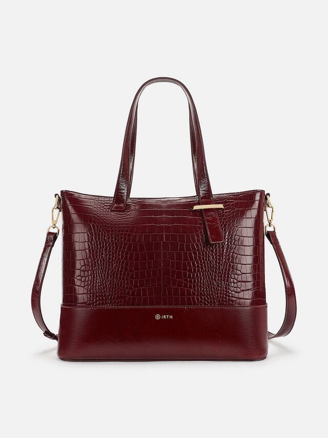 Demi Work Bag - Dark Cherry
