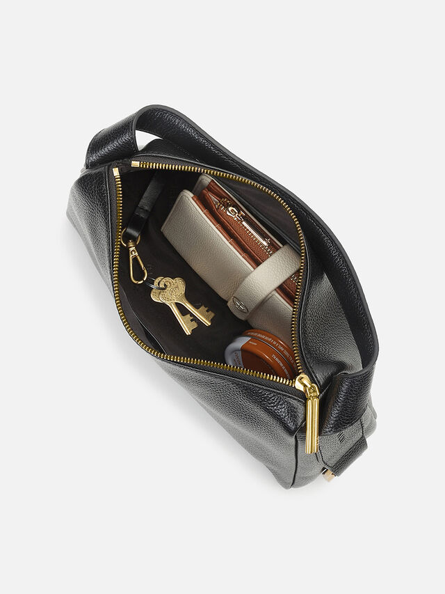 Loren Leather Handheld - Black