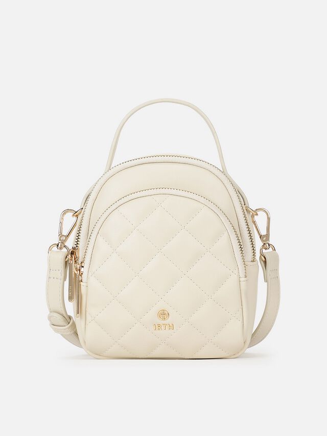 Brie Quilted Sling - Off-White