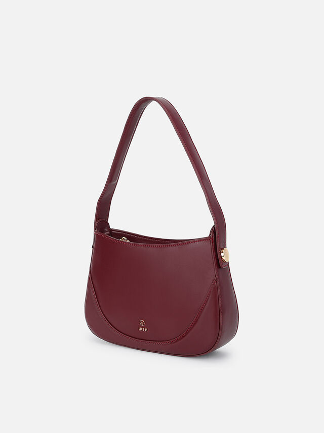 Abby Shoulder Bag - Dark Cherry
