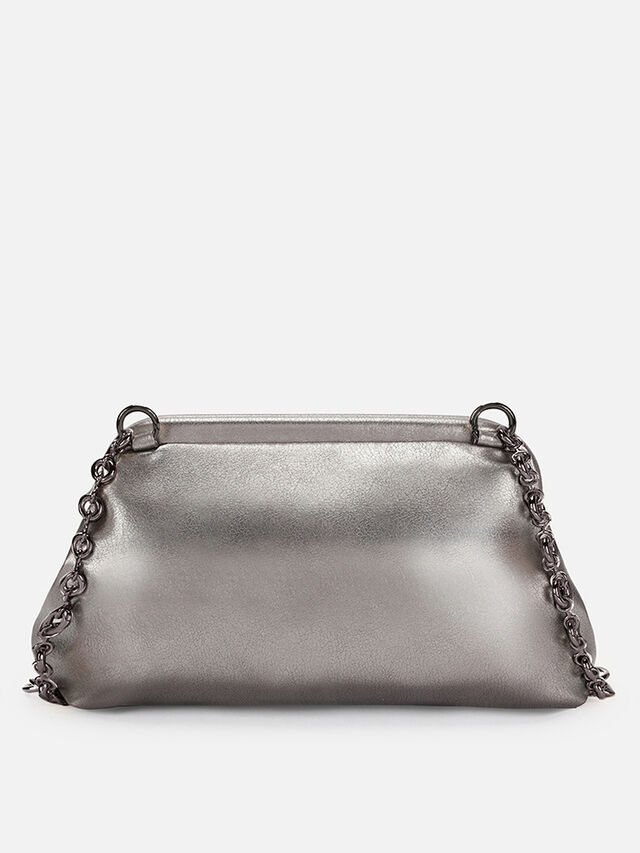 Tiana Clutch - Silver