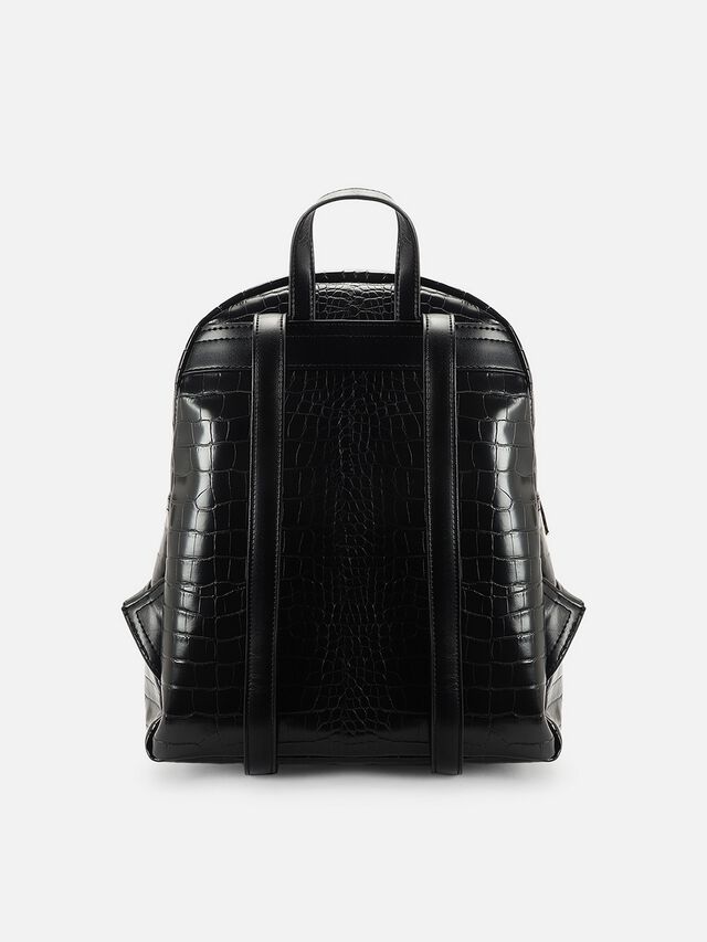 Marlow Croco Backpack - Black