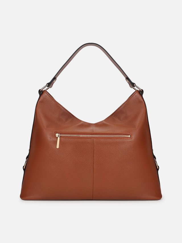 Lucille Leather Shoulder Bag - Tan