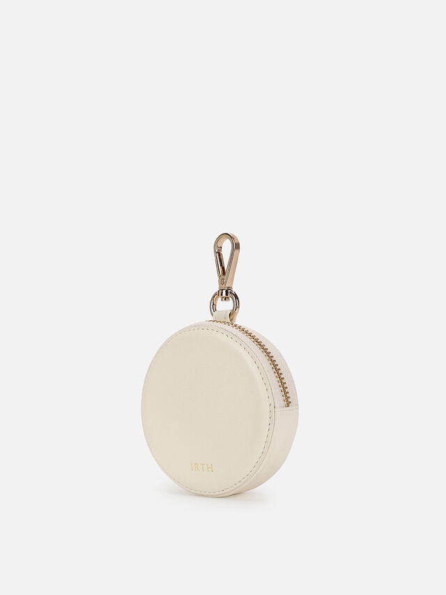 Chime Leather Coin Pouch - White