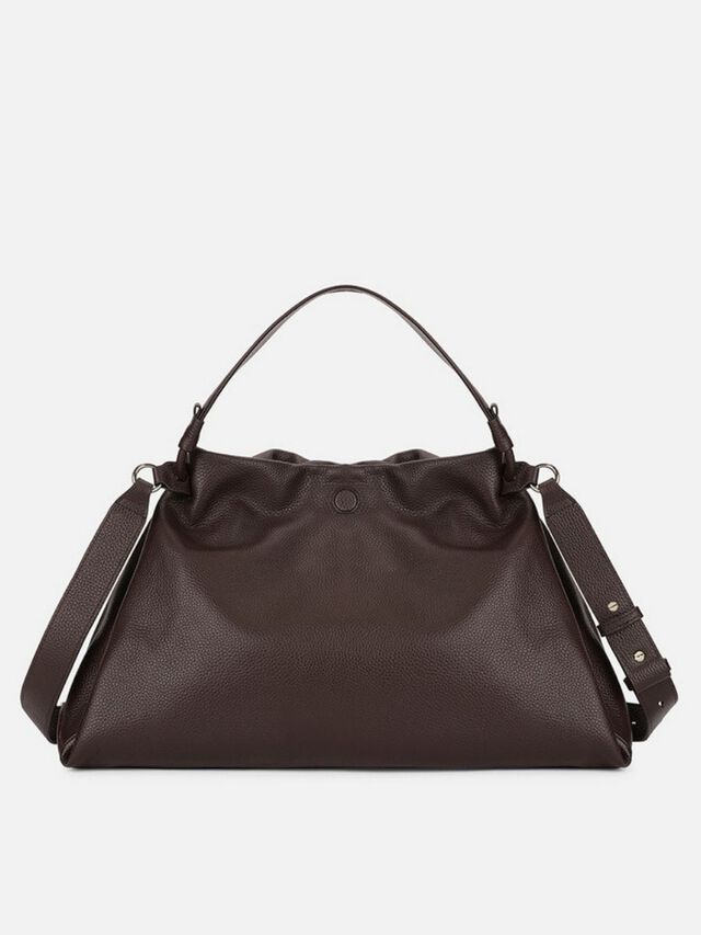 Lois Leather Shoulder Bag - Espresso