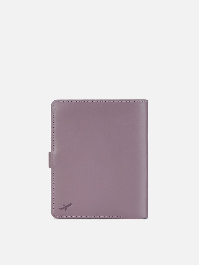 Atlas Leather Passport Holder - Grape