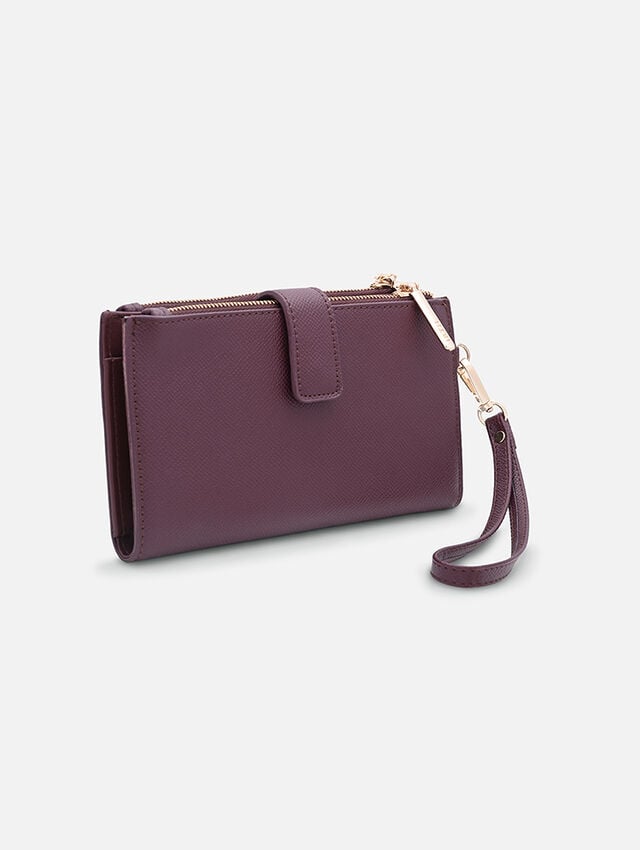 Button Up Beauty Burgundy Wallet