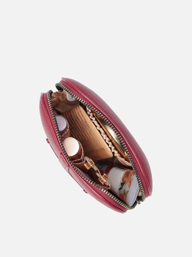 Coral Medium Makeup Organiser - Dark Cherry