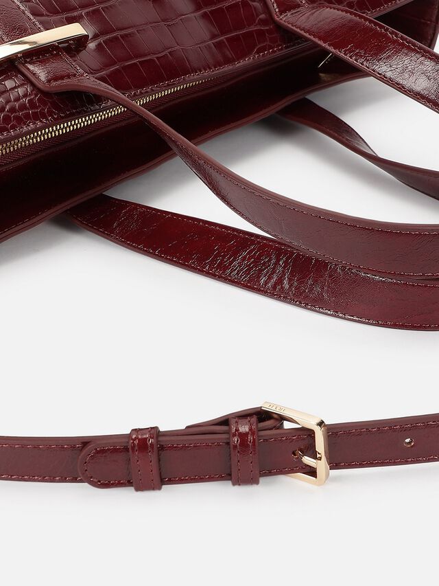 Demi Work Bag - Dark Cherry