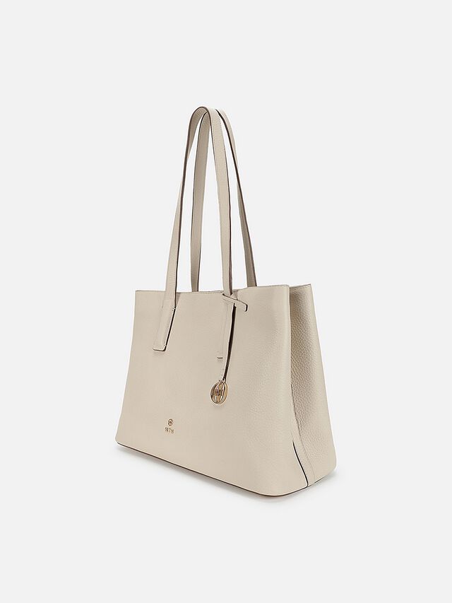 Luella Leather Tote Bag - Off-White