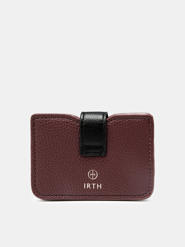 Jolie Card Holder - Dark Cherry