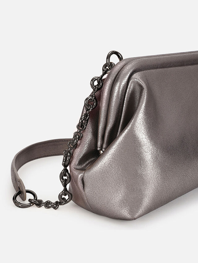 Tiana Clutch - Silver