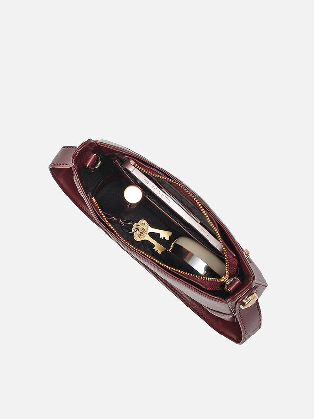 Abby Shoulder Bag - Dark Cherry