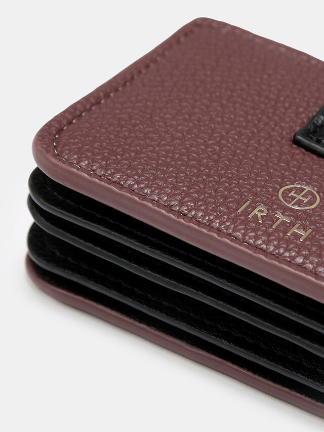 Jolie Card Holder - Dark Cherry