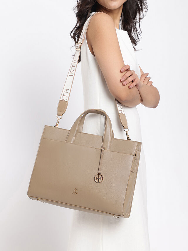 Olivia Work Bag - Mocha Mousse