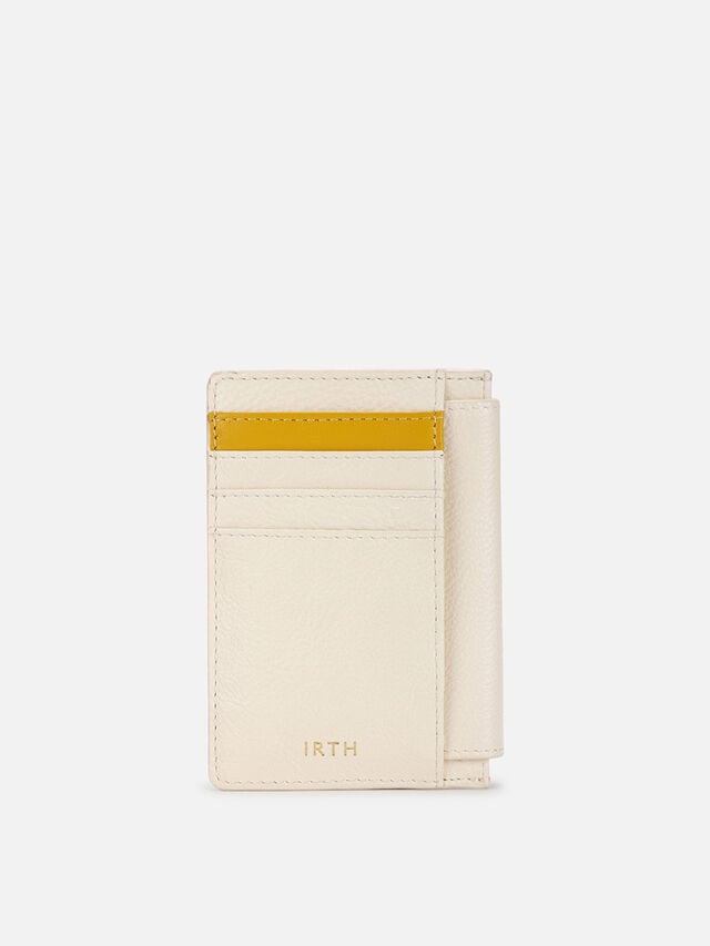 Flip Leather Card Holder - White