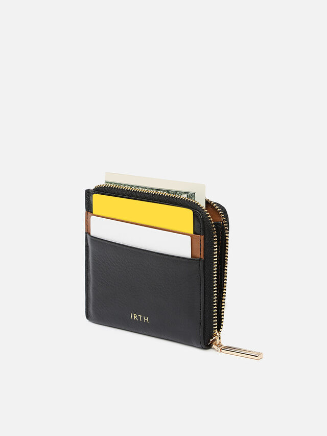 Sway Leather Card Holder - Black
