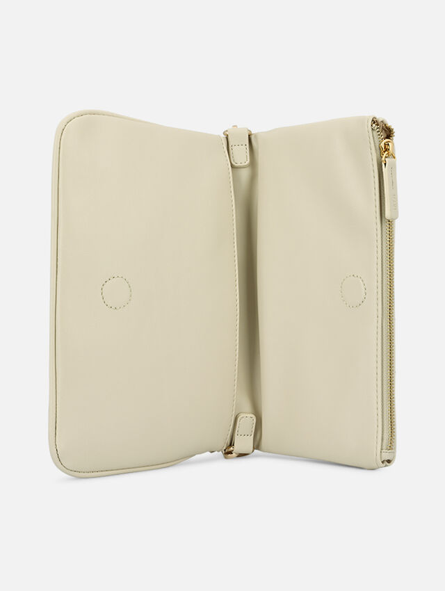 Nora White Clutch
