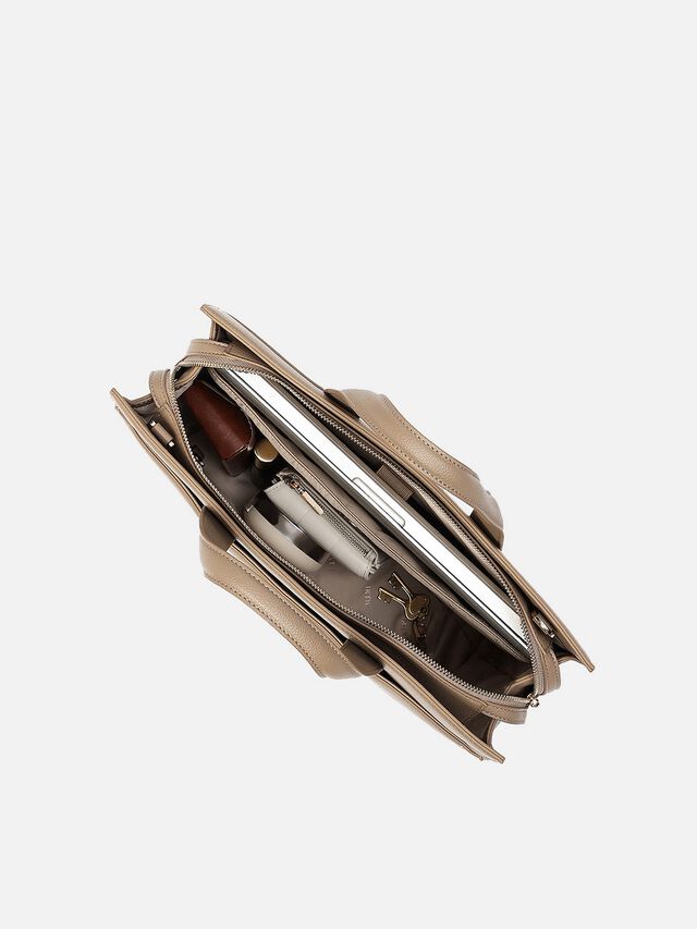 Olivia Work Bag - Mocha Mousse
