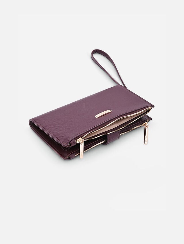Button Up Beauty Burgundy Wallet