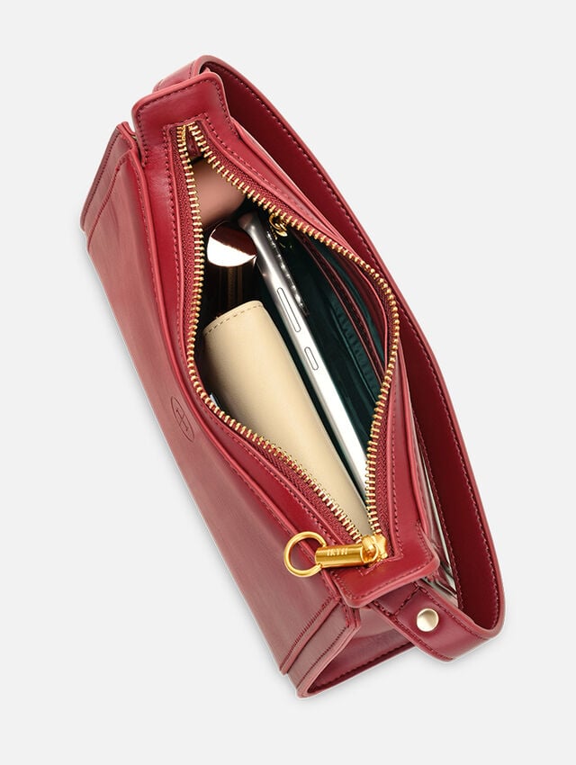 Penelope Crimson Shoulder Bag