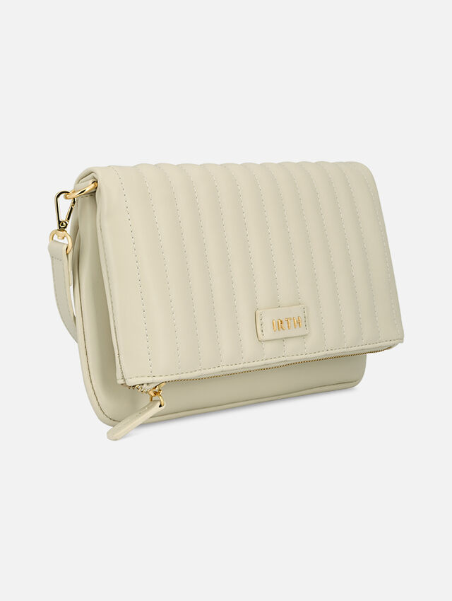 Nora White Clutch