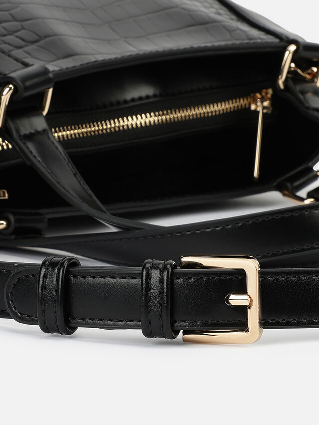 Maren Croco Handheld - Black