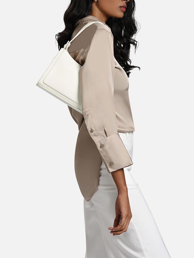 Penelope White Shoulder Bag