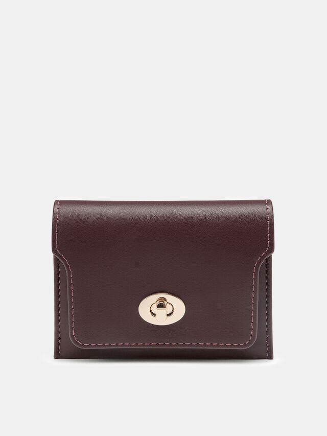 Callie Card Holder - Dark Cherry